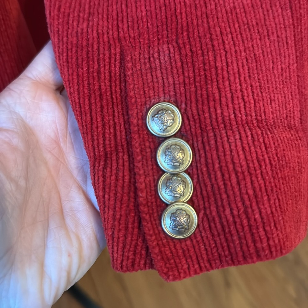 VINTAGE Ralph Lauren Red Women's Blazer - Picture 11 of 11